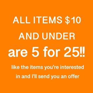 🌟5 items for $25